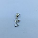 Fashion Sterling Silver Angle Pendant