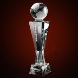 Crystal Glass Trophy Craft for Ball Game