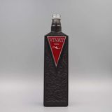 Black Painting Vodka Glass Decanter, Hard Liquor Bottle Packing