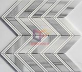 Fish Bone Shape Marble Stone Mosaic (CFS995)