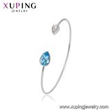 51824 Xuping Fashion Gold Plated Crystals From Swarovski Charms Diamond Cuff Bangle
