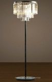 Interior Decorative Metal Crystal Floor Light for Bedside or Study