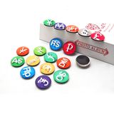 Custom Crystal Currency Symbol Glass Fridge Magnet Hx-8234