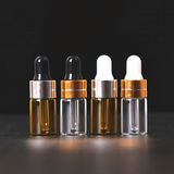 High End Empty Glass Dropper Bottle 30ml Amber Glass Essential Oil Bottle