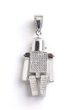 Hot Sale Fashion 925 Robot Pendant with CZ