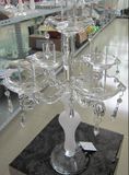 Frosting Glass Candle Holder with Five Posts...