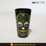 480ml Black Mixing Pint Beer Glasses with Colorful Laser