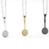 Popular Fashion Jewelry Sports Racket Pendant Necklace