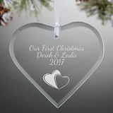 Personalized Crystal Glass Craft Party Holiday Home Xmas Tree Ornament Gift Present Ideas Christmas Decoration