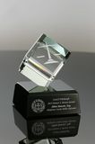 Primo Crystal Clipped Cube on Base (#3511)