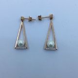 Hot Sellig Triangle Drop Earring with CZ