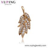 32415 Best Selling Crystal L Heart-Shaped Diamond CZ 18K Gold Plated Jewelry Pendant Necklace