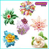 Manufacturer Wholeslae Custom Metal Bulk Wedding Flower Brooch