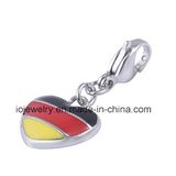 High Quality Stainless Steel Flag Charm for Making Bracelet