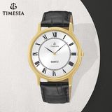 Men Leather Strap Waterproof Gift Custom Logo Business Watch 72254