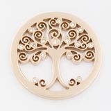 Best Seller Life of Tree Coin -33mm All Stainless Steel with IP Rose Gold Plating