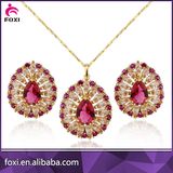 2016 Factory Wholesale Luxury Good Quality Brass 18k Gold Fashion Jewelry Sets