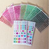 Acrylic Face Jewel Sticker Make up Use Adhesive
