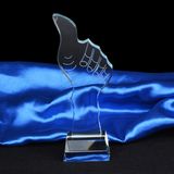 No. 1 Thumb Crystal Trophy Award Number One Prize