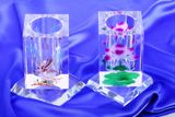 Fashionable Crystal Brush Holder, Rotate Pen Stand Crystal Pen Holder