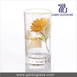 7oz Daisy Printed Glass Water Cup
