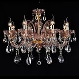 Purple and European Crystal Chandelier Light