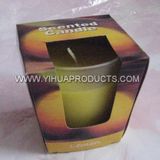 Glass Jar Candle in Color Window Box