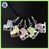 Wholesale Alloy Custom Crystal Figure Skating Pendant for Teen
