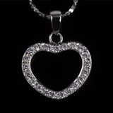 Factory Price Beautiful Jewellery Heart Shape Fashion Silver Jewelry Necklace