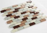 Cool Paving Glossy Crystal Antique Style Glass Mosaic