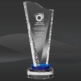 Frosted Success Crystal Award (MPI-CR-A1058BU-11)