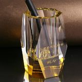 Crystal Glass Color Pen Holder for Office Set