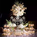 Height Acrylic Crystal Table Centerpiece Flower Stand Candleholder Wedding Decoration