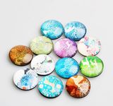 Promotion Gift White Deer Crystal Round Shape 30mm, 40mm, 50mm, 60mm Fridge Magnet (YB-MG-469)