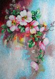 Glass Mosaic for Wall Decoration by Hand-Cut Flower Art Mosaic (CFD234)