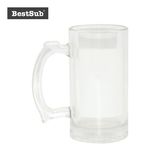 16oz Beer Mug with White Patch