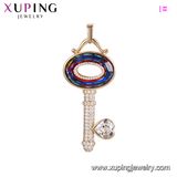 33545 Xuping Crystals From Swarovski Lucky Key Saudi Gold Pendant