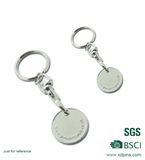 Custom Shopping Cart Metal Trolley Coin Keychain