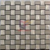 Gold Color Aluminium Mix Beige Weave Shape Mosaic Tiles (CFA78)
