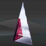 Red Apex Crystal Award (JC-2338R, JC-2339R)