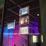 Crystal Frame with Acrylic Sheet Double Side Ceiling Hanging Crystal LED Light Box