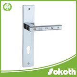 Zinc Alloy Door Handle with Crystal Diamond