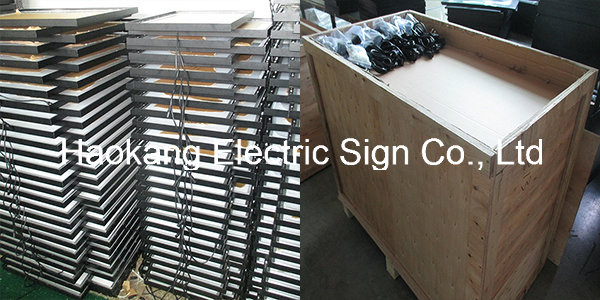 Magnetic Aluminum Frame Picture Frame Light Box with Sign