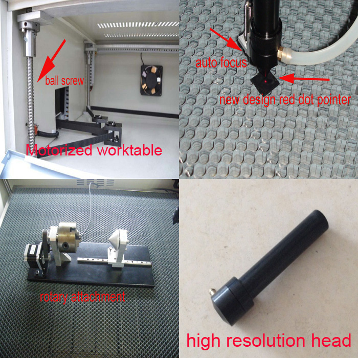 Fast Speed CO2 Resin Laser Engraving Machine with Liner Guider
