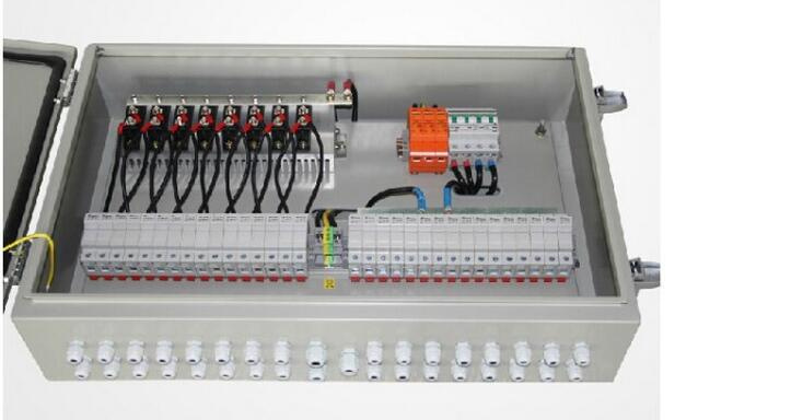 1000V Solar Distribution Box PV Array 12 String DC Combiner Box - China ...