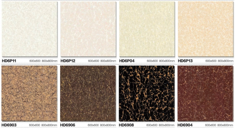 600X600 800X800 Pulati Double Loading Polished Porcelain Floor Tile